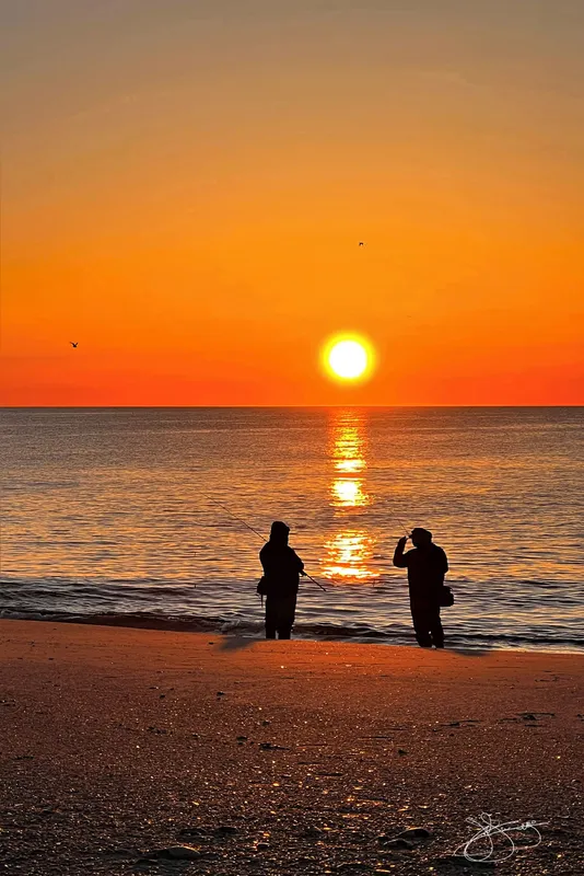 Surf Fishing at Sunrise